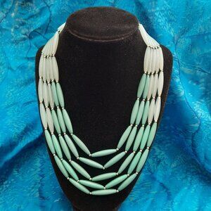 Seafoam Green Five-Strand Necklace